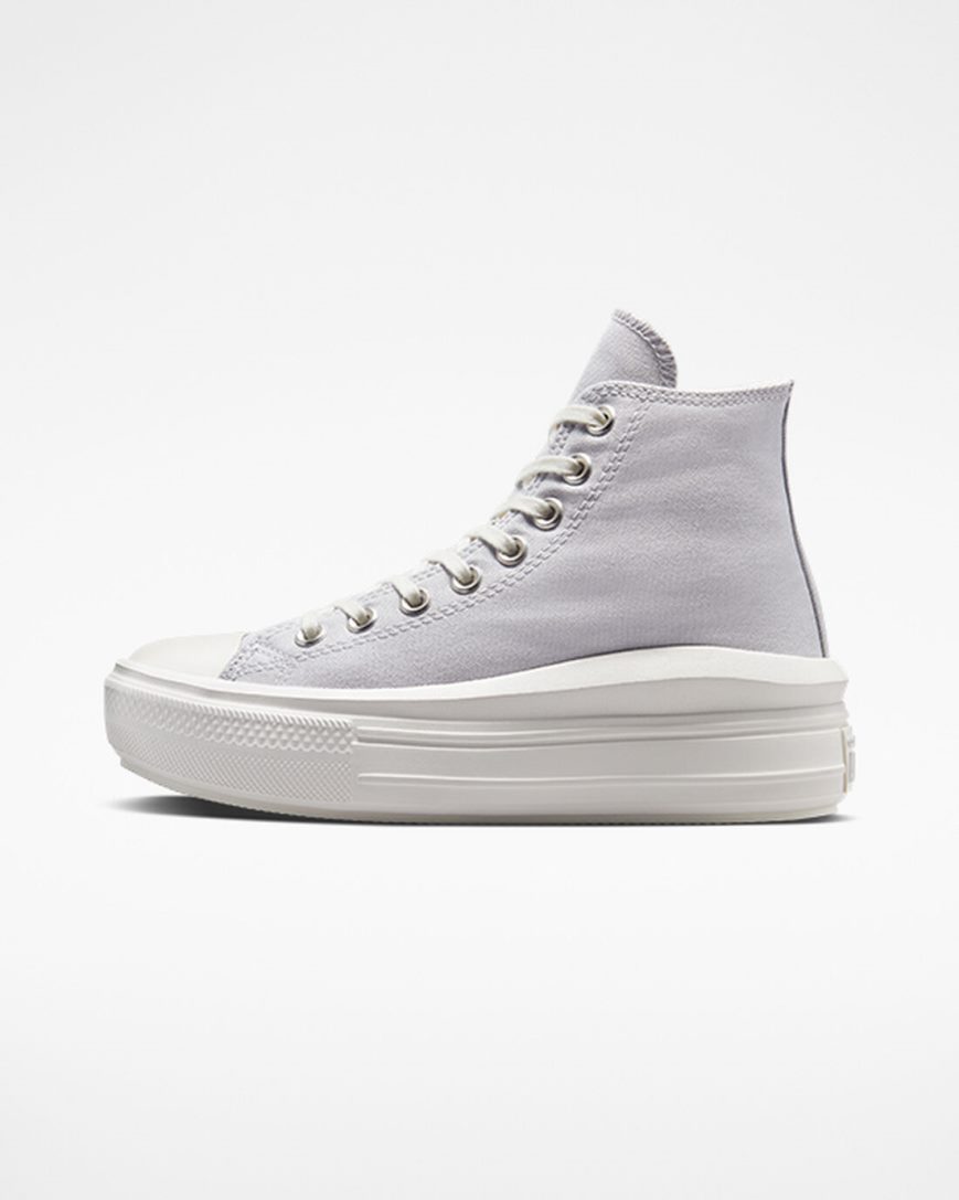 Women's Converse Chuck Taylor All Star Move High Top Platform Shoes Purple / White | AU 94610R